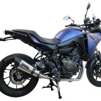 Escape compatível com Yamaha Tracer 7 2021-2024, Gpe Ann. titanium, Escape racing linha completa, silencioso mais coletor com dbkiller, não homologado 