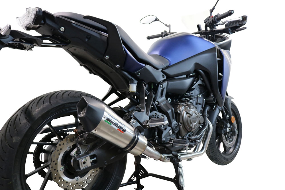 Escape compatível com Yamaha Tracer 7 2021-2024, Gpe Ann. titanium, Escape racing linha completa, silencioso mais coletor com dbkiller, não homologado 