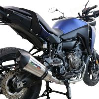 Escape compatível com Yamaha Tracer 7 2021-2024, Gpe Ann. titanium, Escape racing linha completa, silencioso mais coletor com dbkiller, não homologado 