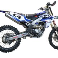 Escape compatível com Yamaha YZ 250 FX 2020-2025, Pentacross Inox, Escape racing linha completa, silencioso mais coletor com dbkiller, não homologado 