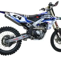 Escape compatível com Yamaha YZ 250 F 2020-2025, Pentacross FULL Titanium, Escape racing linha completa, silencioso mais coletor com dbkiller, não homologado 