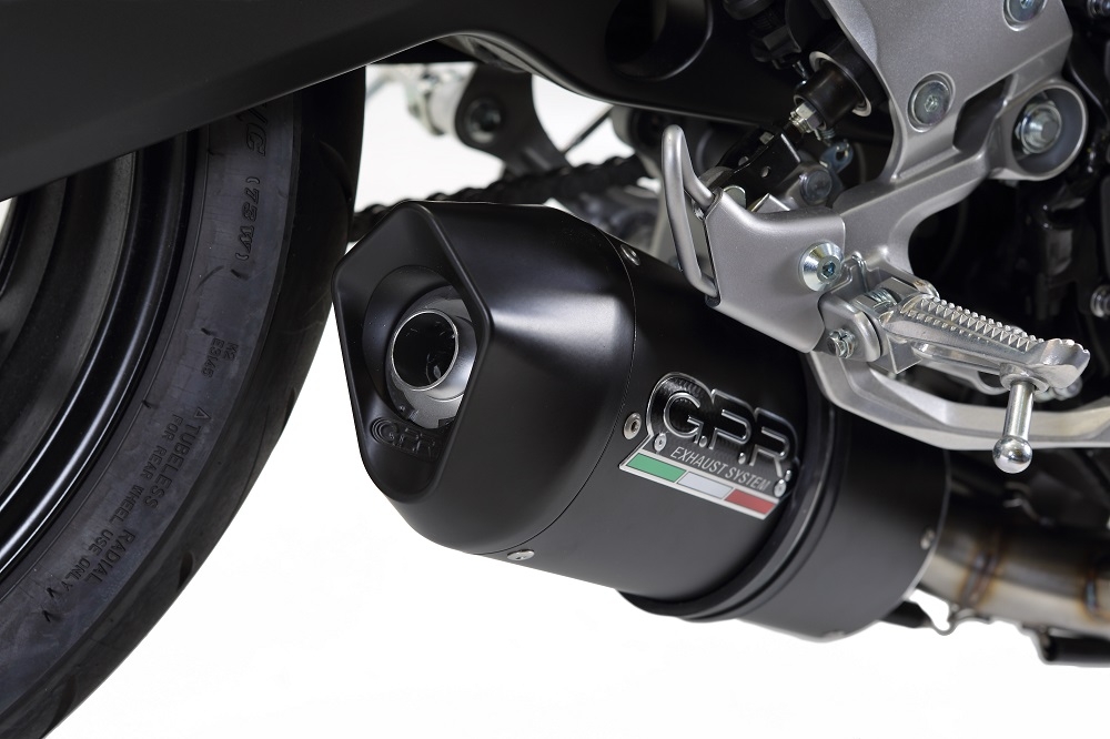 Escape compatível com Yamaha Mt-09 2017-2020, Furore Evo4 Nero, Sistema homologado com catalisador linha completa, silencioso mais coletor 