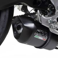 Escape compatível com Yamaha Mt-09 2017-2020, Furore Evo4 Nero, Sistema homologado com catalisador linha completa, silencioso mais coletor 