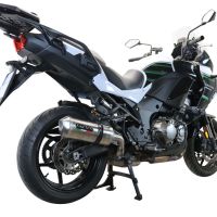 Escape compatível com Kawasaki Versys 1000 I.E. 2019-2020, Satinox , Escape legal, homologado, silenciador com db killer removível e tubo de ligação específico 