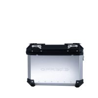 Par de malas laterais em alumínio cor prata com porta-bagagem específico GPR TECH compatível com  Kawasaki Versys 650 2021/2022 e5