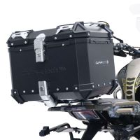 Top case em alumínio, cor preta com placa específica incluída Top case maletas GPR TECH compatível com Zontes 350 T1 ADV 2022/2024 e5