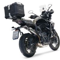 Escape compatível com Zontes 350 T2 ADV 2022-2024, Powercone Evo, Escape legal, homologado, silenciador com db killer removível e tubo de ligação específico 