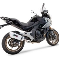 Escape compatível com Cf Moto 700 Mt 2023-2024, Albus Evo4, Escape legal, homologado, silenciador com catalisador, db killer removível e tubo de ligação específico 