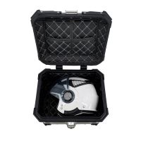 Top case em alumínio, cor preta com placa específica incluída Top case maletas GPR TECH compatível com Bmw G 310 Gs 2017/2021 e4