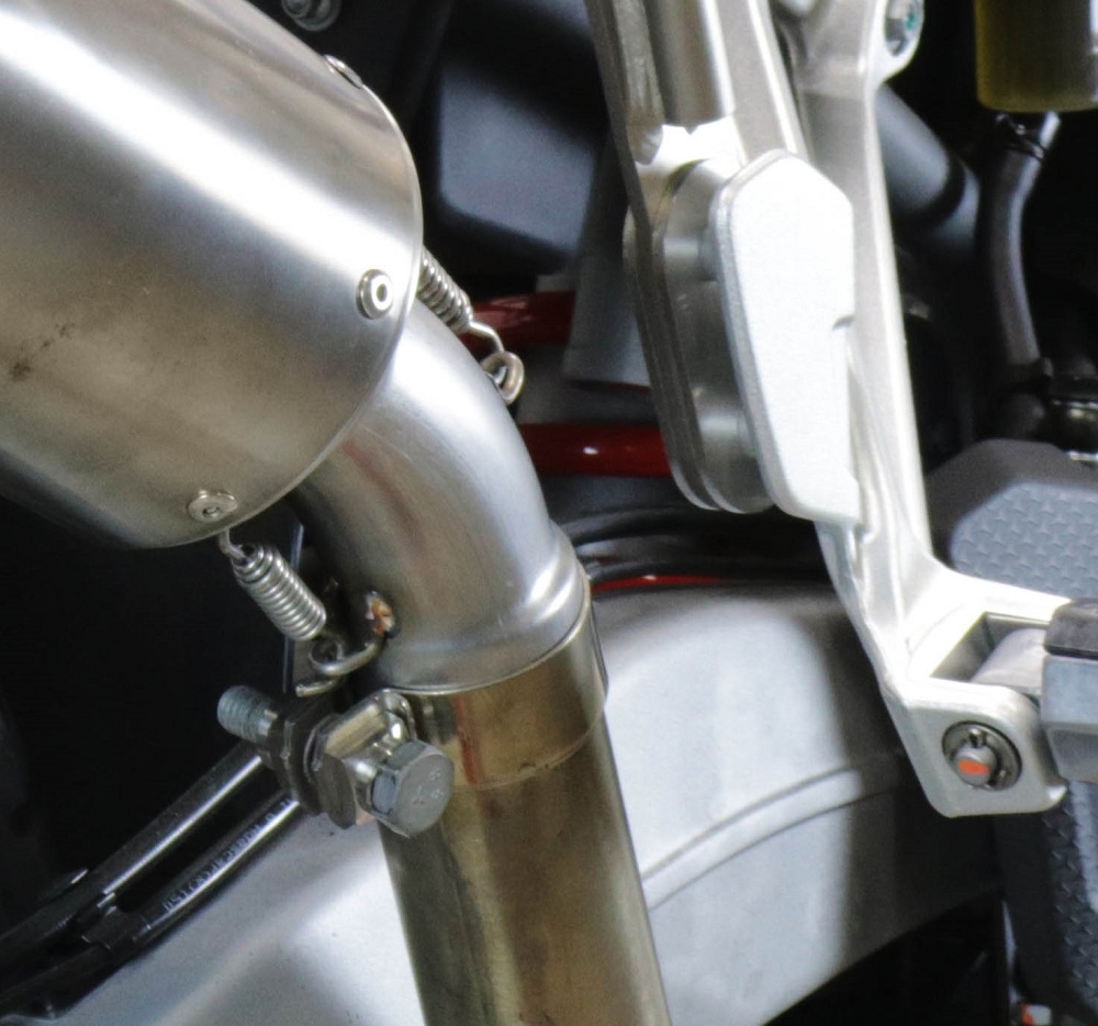 Escape compatível com Aprilia Tuareg 660 2021-2024, Albus Evo4, Escape legal, homologado, silenciador com db killer removível e tubo de ligação específico 