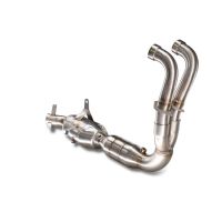 Escape compatível com Aprilia RS 457 2024-2025, Ghost Inox, Escape racing linha completa, silencioso mais coletor com dbkiller, não homologado 
