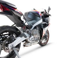 Escape compatível com Aprilia RS 457 2024-2025, Ghost Inox, Escape racing linha completa, silencioso mais coletor com dbkiller, não homologado 