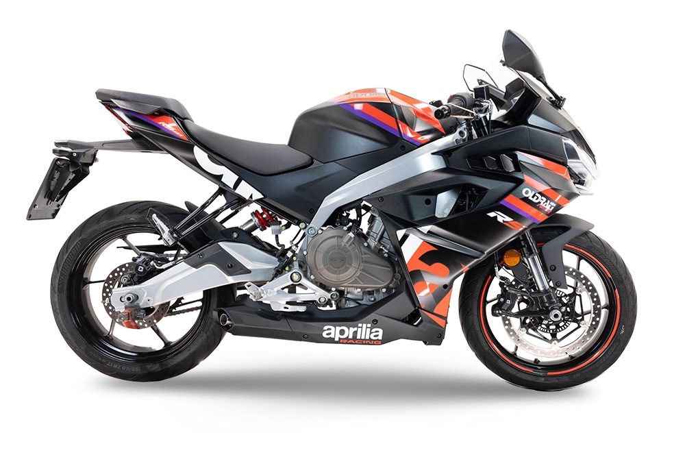 Escape compatível com Aprilia RS 457 2024-2025, Ghost Inox, Escape racing linha completa, silencioso mais coletor com dbkiller, não homologado 