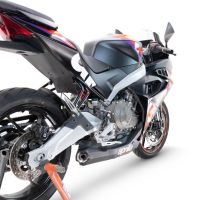 Escape compatível com Aprilia RS 457 2024-2025, Ghost Inox, Escape racing linha completa, silencioso mais coletor com dbkiller, não homologado 