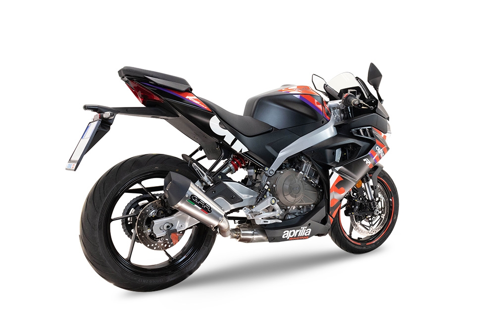 ,ApriliaRS 45720242025New Gpe titaniumSistema homologado com catalisador linha completa, silencioso mais coletor