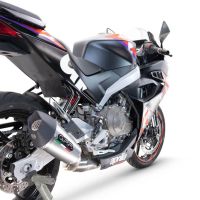 ,ApriliaRS 45720242025New Gpe titaniumSistema homologado com catalisador linha completa, silencioso mais coletor