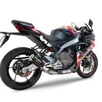 GPR escape compatível com  Aprilia RS 457 2024-2025, M3 Black Titanium, Sistema homologado com catalisador linha completa, silencioso mais coletor 