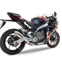 Escape compatível com Aprilia RS 457 2024-2025, Powercone Evo, Escape racing linha completa, silencioso mais coletor com dbkiller, não homologado 