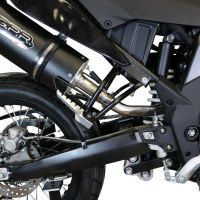 Escape compatível com Aprilia Sx 125 2018-2020, Furore Evo4 Nero, Escape legal, aprovado, com db killer removível, tubo de conexão e conversor catalítico 