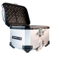 GPR TECH TOP CASE ALPI-TECH 26 LT. PRATA Top case em alumínio, cor prata com placa universal incluída Capacidade Litros 26