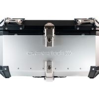 Top case em alumínio, cor prata com placa específica incluída Top case maletas GPR TECH compatível com Benelli Trk 251 2019/2023