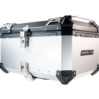 Top case em alumínio, cor prata com placa específica incluída Top case maletas GPR TECH compatível com Benelli Trk 251 2019/2023