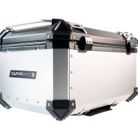 Top case em alumínio, cor prata com placa específica incluída Top case maletas GPR TECH compatível com Benelli Trk 251 2019/2023