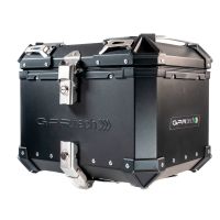 Top case em alumínio, cor preta com placa específica incluída Top case maletas GPR TECH compatível com Benelli Trk 251 2019/2023