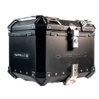 Top case em alumínio, cor preta com placa específica incluída Top case maletas GPR TECH compatível com Benelli Trk 251 2019/2023