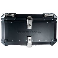 Top case em alumínio, cor preta com placa específica incluída Top case maletas GPR TECH compatível com Benelli Trk 251 2019/2023