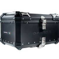 Top case em alumínio, cor preta com placa específica incluída Top case maletas GPR TECH compatível com Benelli Trk 251 2019/2023