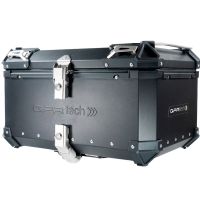 Top case em alumínio, cor preta com placa específica incluída Top case maletas GPR TECH compatível com Benelli Trk 251 2019/2023