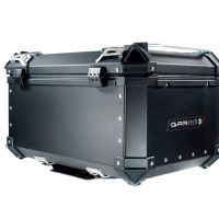 Top case em alumínio, cor preta com placa específica incluída Top case maletas GPR TECH compatível com Benelli Trk 251 2019/2023