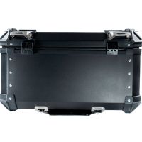 Top case em alumínio, cor preta com placa específica incluída Top case maletas GPR TECH compatível com Benelli Trk 251 2019/2023