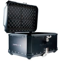 Top case em alumínio, cor preta com placa específica incluída Top case maletas GPR TECH compatível com Bmw G 310 Gs 2022/2024 e5