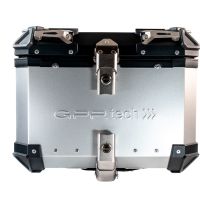Top case em alumínio, cor prata com placa específica incluída Top case maletas GPR TECH compatível com Benelli Trk 251 2019/2023