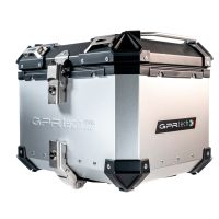Top case em alumínio, cor prata com placa específica incluída Top case maletas GPR TECH compatível com Benelli Trk 251 2019/2023