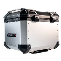 Top case em alumínio, cor prata com placa específica incluída Top case maletas GPR TECH compatível com Benelli Trk 251 2019/2023