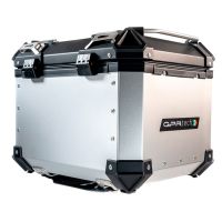 Top case em alumínio, cor prata com placa específica incluída Top case maletas GPR TECH compatível com Benelli Trk 251 2019/2023