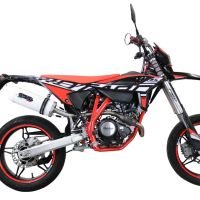 Escape compatível com Beta RR 125 4T Enduro 2021-2024, Albus Evo4, Escape legal, aprovado, com db killer removível, tubo de conexão e conversor catalítico 