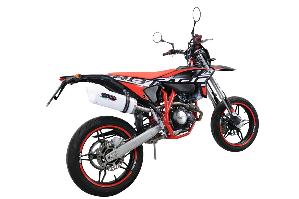 Escape compatível com Beta RR 125 4T Enduro 2021-2024, Albus Evo4, Escape legal, aprovado, com db killer removível, tubo de conexão e conversor catalítico 