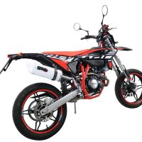 Escape compatível com Beta RR 125 4T Enduro 2021-2024, Albus Evo4, Escape legal, aprovado, com db killer removível, tubo de conexão e conversor catalítico 