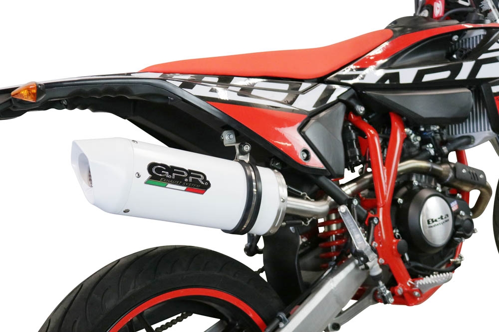 Escape compatível com Beta RR 125 4T Enduro 2021-2024, Albus Evo4, Escape legal, aprovado, com db killer removível, tubo de conexão e conversor catalítico 