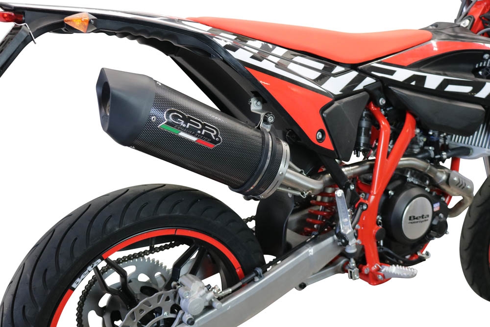Escape compatível com Beta RR 125 4T Enduro 2021-2024, Furore Evo4 Poppy, Escape legal, homologado, silenciador com catalisador, db killer removível e tubo de ligação específico 