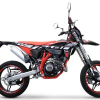 Escape compatível com Beta RR 125 4T Enduro 2021-2024, Decatalizzatore, Sistema racing Linha completa, silencioso mais coletor 