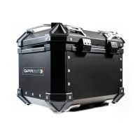 Top case em alumínio, cor preta com placa específica incluída Top case maletas GPR TECH compatível com Bmw G 310 Gs 2022/2024 e5