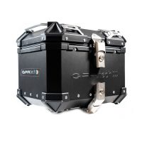 Top case em alumínio, cor preta com placa específica incluída Top case maletas GPR TECH compatível com Bmw G 310 Gs 2022/2024 e5
