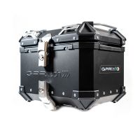 Top case em alumínio, cor preta com placa específica incluída Top case maletas GPR TECH compatível com Bmw G 310 Gs 2022/2024 e5