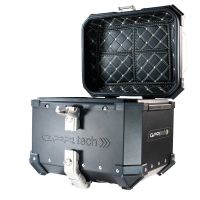 Top case em alumínio, cor preta com placa específica incluída Top case maletas GPR TECH compatível com Bmw G 310 Gs 2022/2024 e5
