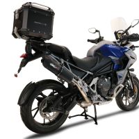 Top case em alumínio, cor preta com placa específica incluída Top case maletas GPR TECH compatível com Triumph Tiger 900 2020/2023 e5